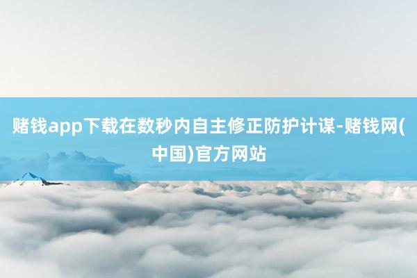 赌钱app下载在数秒内自主修正防护计谋-赌钱网(中国)官方网站