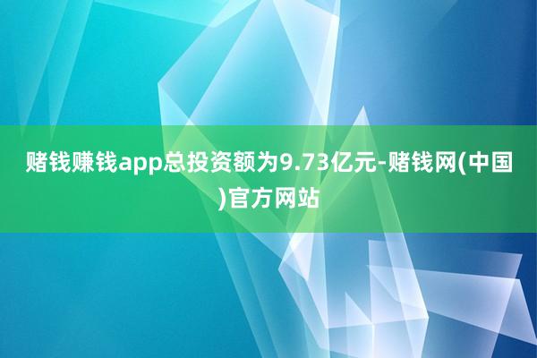 赌钱赚钱app总投资额为9.73亿元-赌钱网(中国)官方网站
