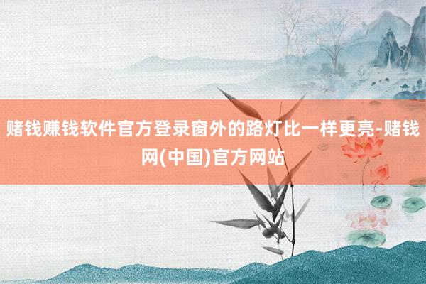赌钱赚钱软件官方登录窗外的路灯比一样更亮-赌钱网(中国)官方网站